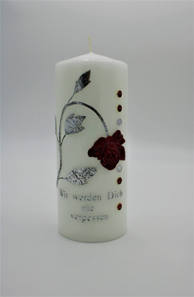 Trauerkerze Rose