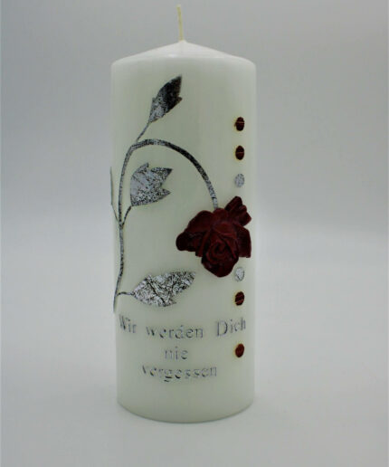 Trauerkerze Rose