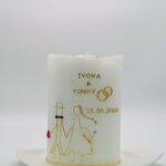 Hochzeitskerze Brautpaar