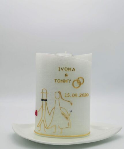 Hochzeitskerze Brautpaar