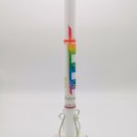 Taufkerze Regenbogen 3 Symbole