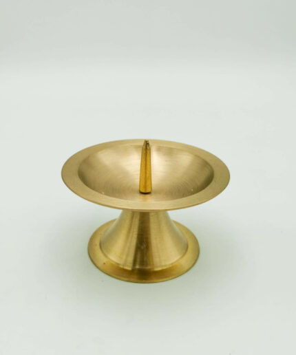 Kerzenständer mit Dorn gold