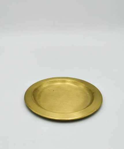 Kerzenteller gold klein
