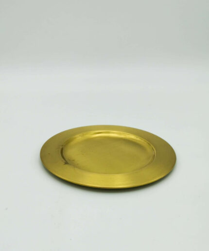 Kerzenteller gold groß