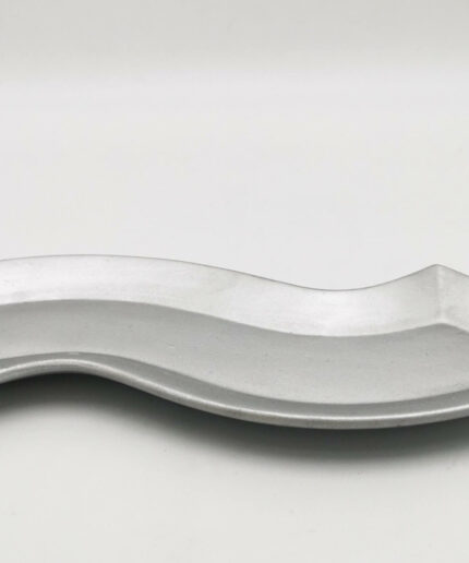Kerzenteller geschwungen silber