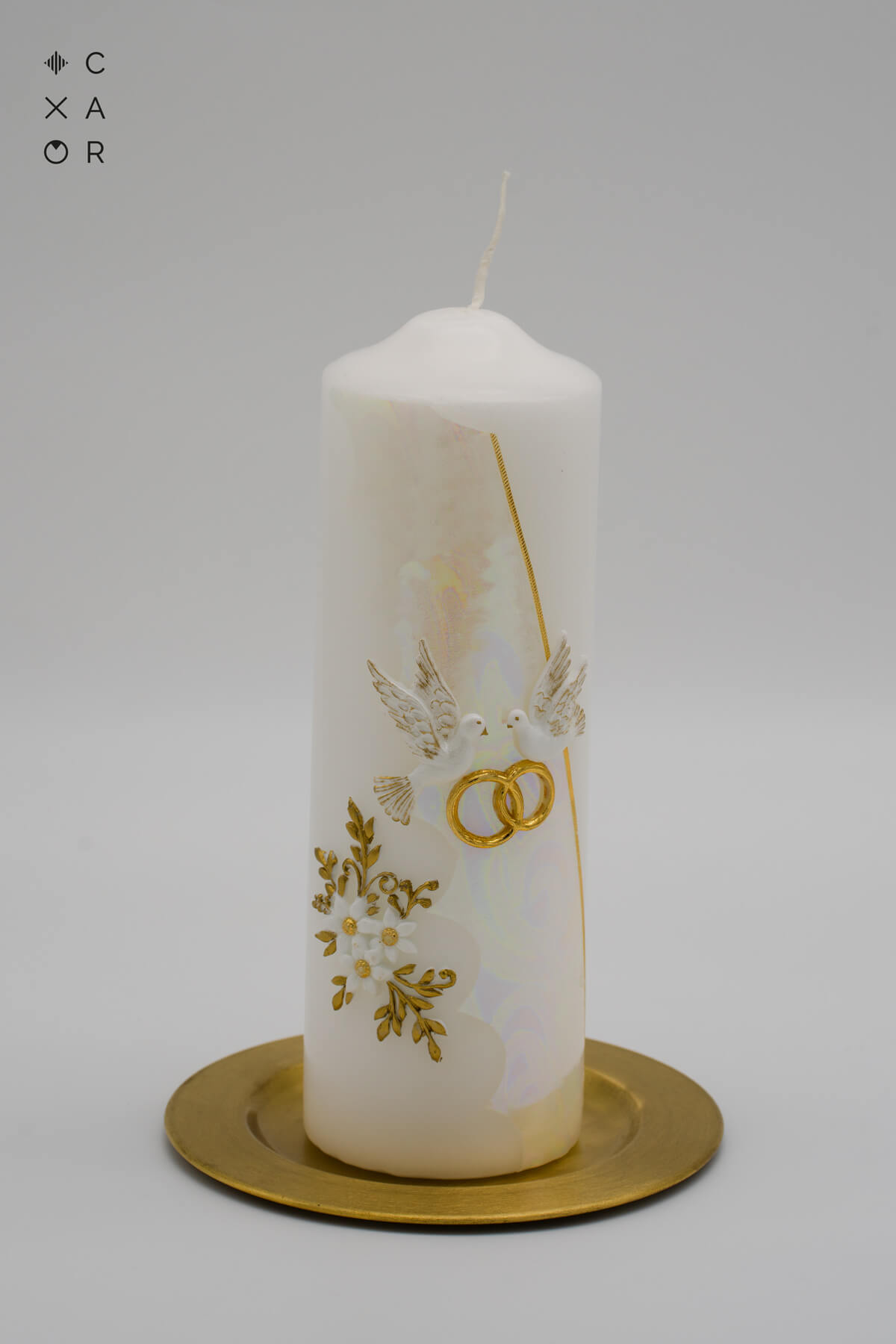 DSC04415_2 Hochzeitskerze Schimmer - moderne personalisierte Traukerze