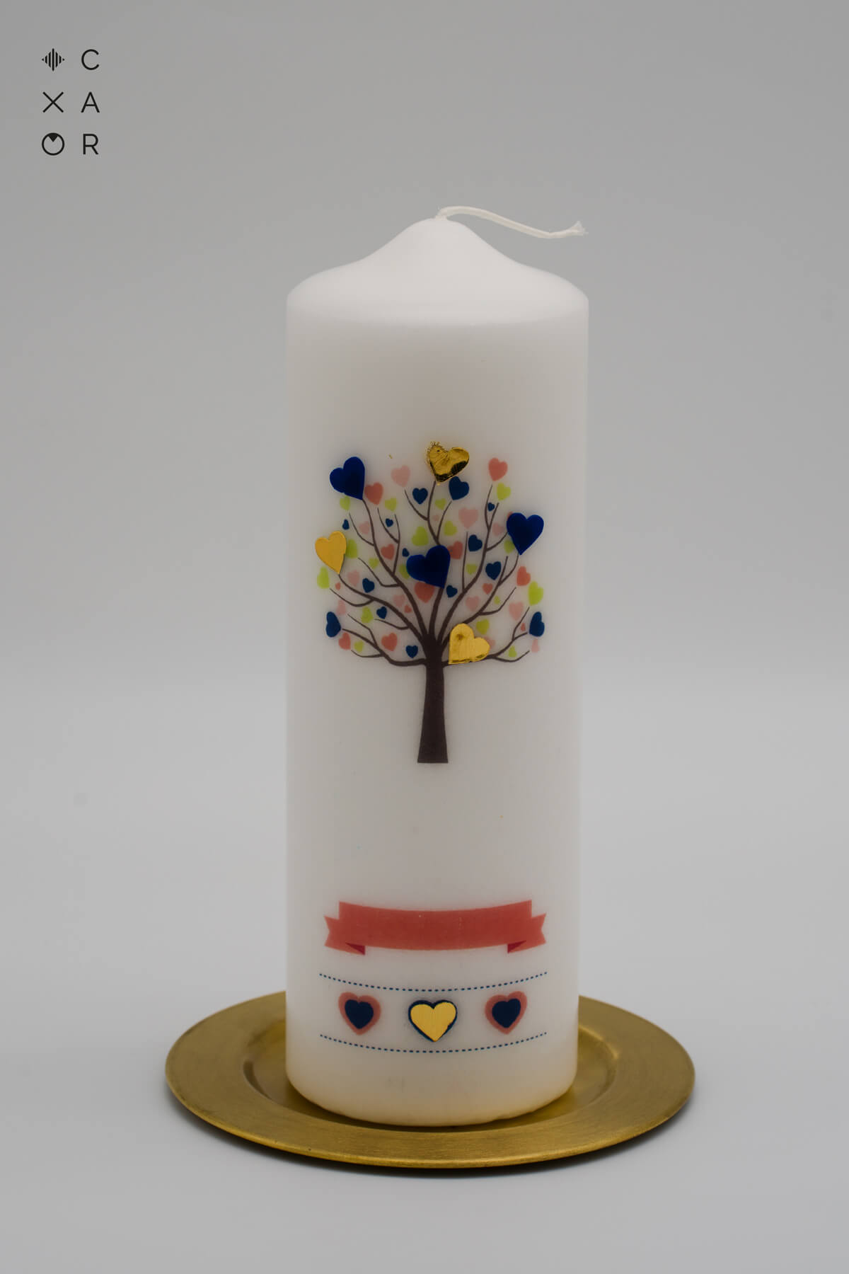 DSC04415_4 Hochzeitskerze Lebensbaum Druck - Natur-Traukerze personalisiert