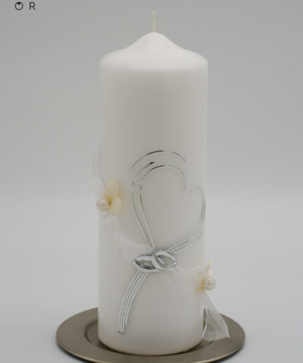 Hochzeitskerze Herztanz - romantische Traukerze personalisiert