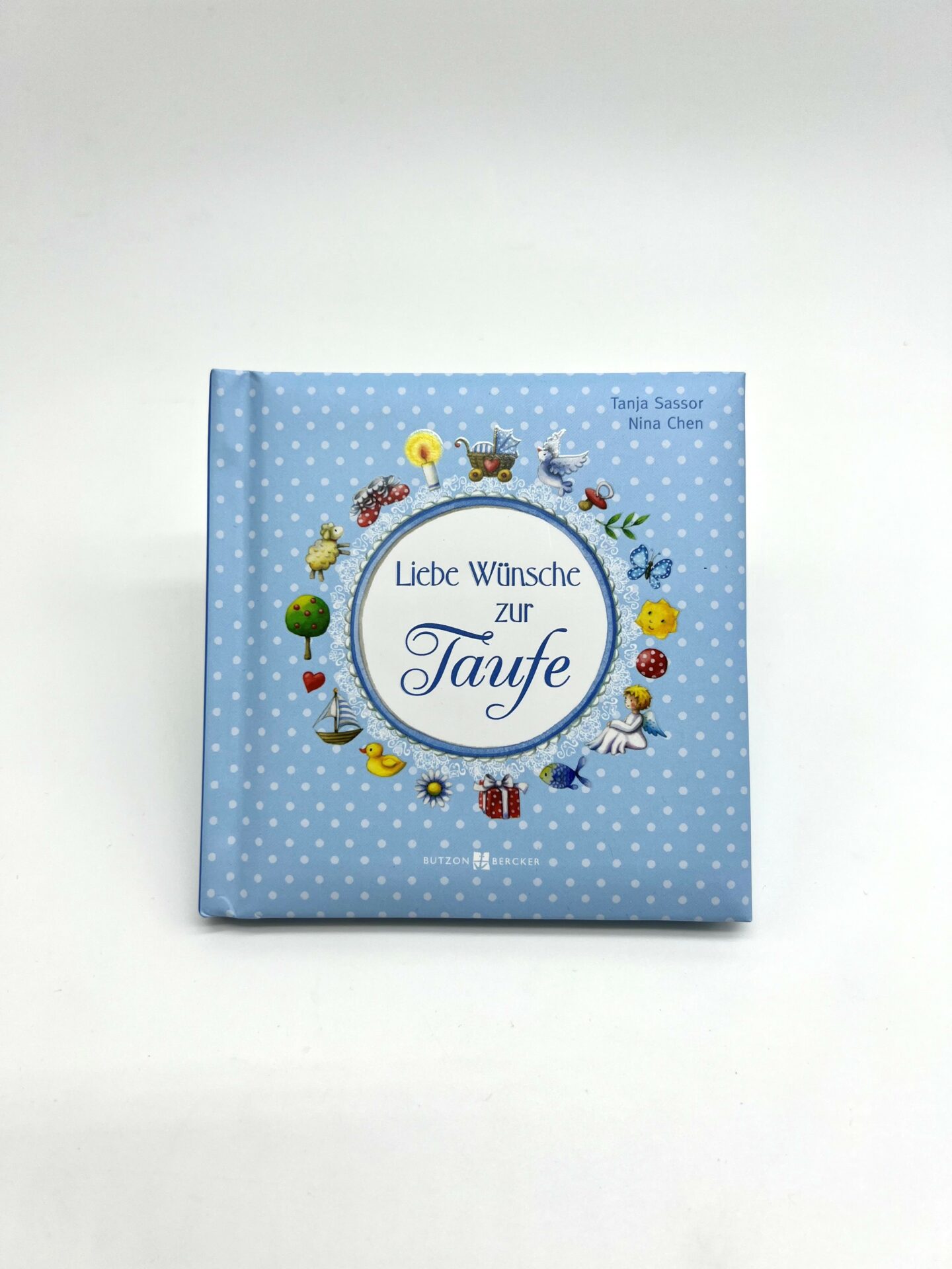 Taufgeschenk Buch Liebe Wünsche Zur Taufe blau produkt Liebe Wünsche Zur Taufe