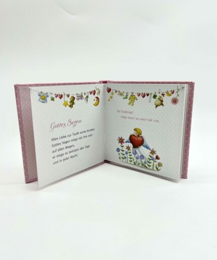 Taufgeschenk Liebe Wünsche zur Taufe rosa