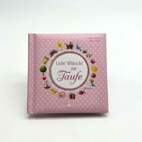 Taufgeschenk Liebe Wünsche zur Taufe rosa