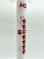Taufkerze Dora rot