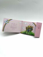 Taufgeschenk - Taufbillet - Zur Taufe alles Gute rosa