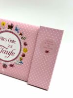 Taufgeschenk - Taufbillet - Zur Taufe alles Gute rosa