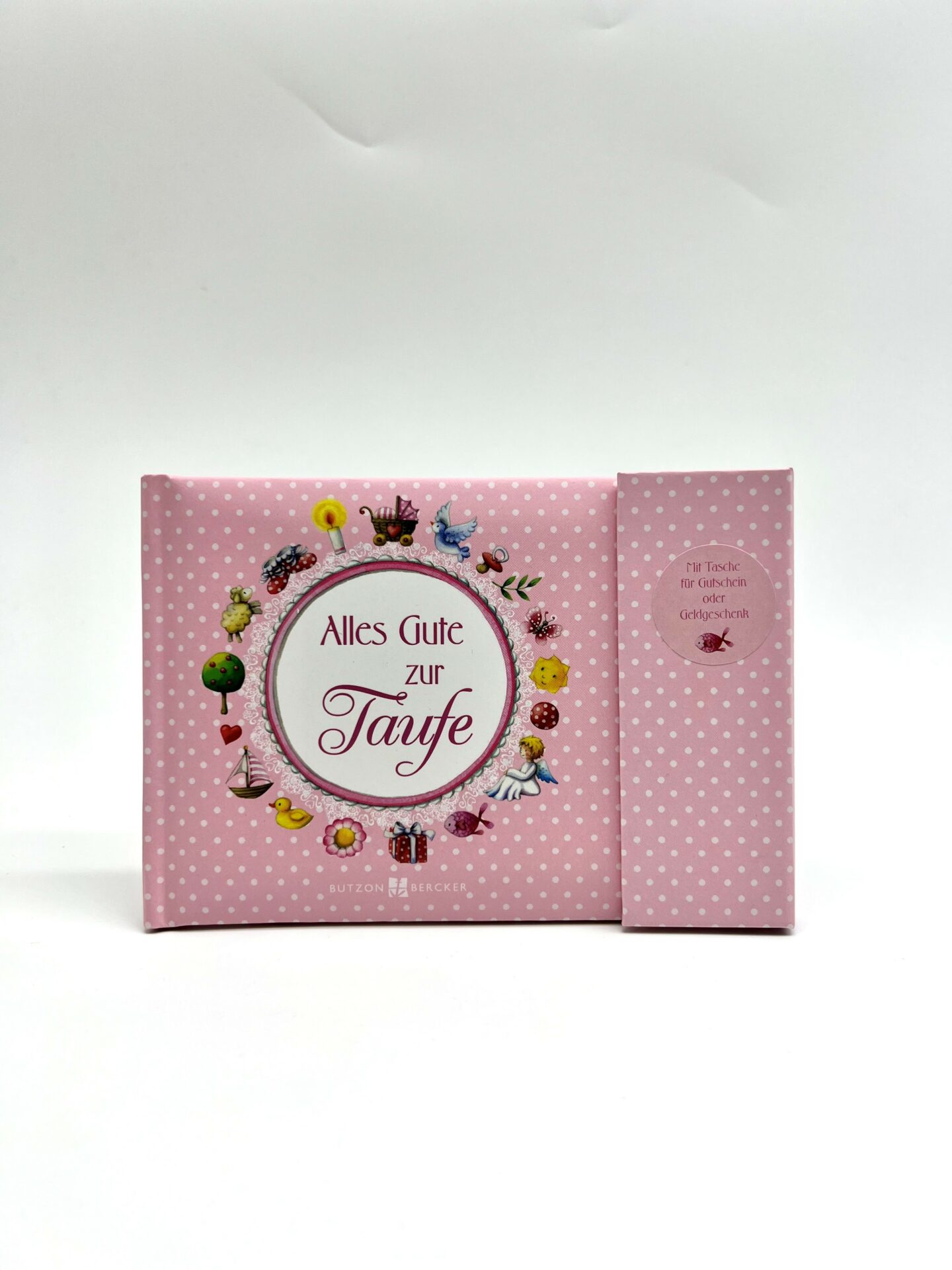 Taufgeschenk - Taufbillet - Zur Taufe alles Gute rosa Taufgeschenk - Taufbillet - Zur Taufe alles Gute rosa