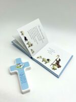 Taufgeschenk - Taufset buch und Kreuz blau