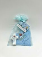 Taufgeschenk - Geschenkset mit Holzkreuz blau