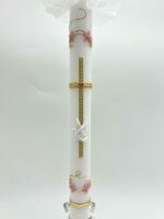 Taufkerze Zaptos rosa
