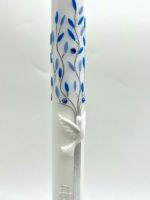 Taufkerze Lebensbaum blau - handgemachte personalisierte Taufkerze